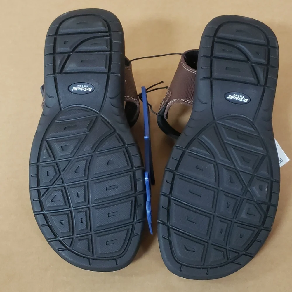 Dr Scholl's Leather Sandals Memory‎ Foam insole nwt